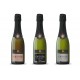 Estuche con 3 botellas de champán francés